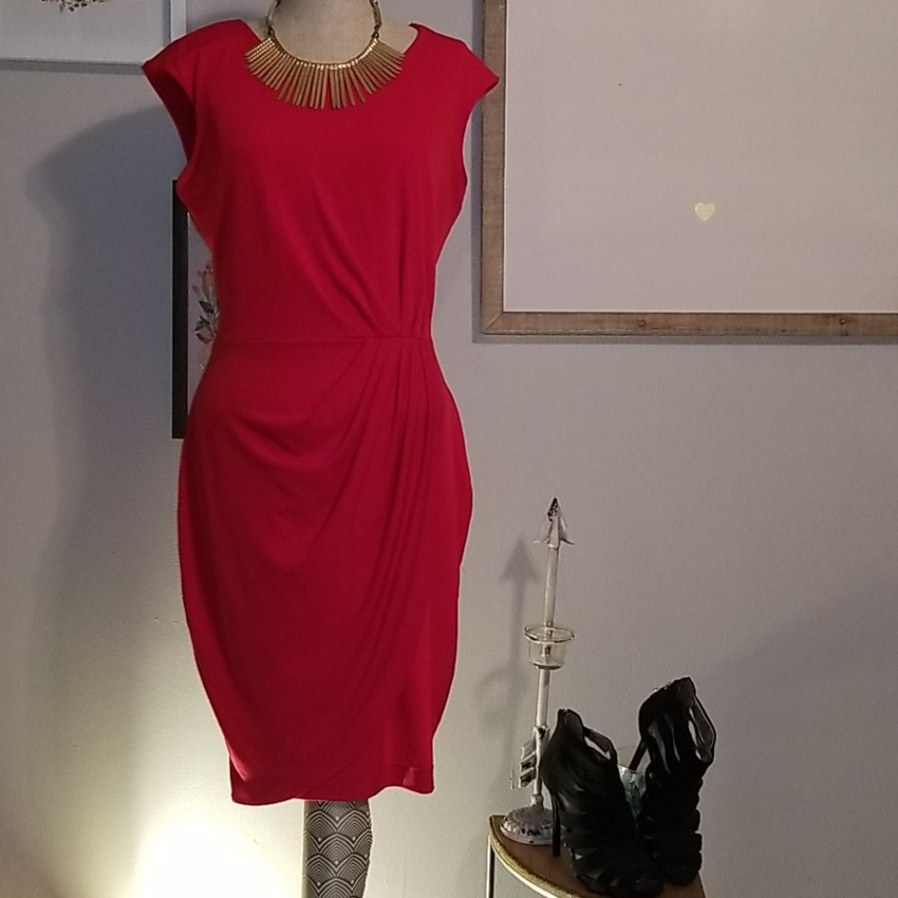 Red Calvin Klein Dress